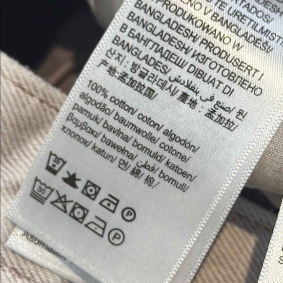 Calvin Klein Brown Cream Straight Leg Jeans Size 28 - Picture 9 of 10